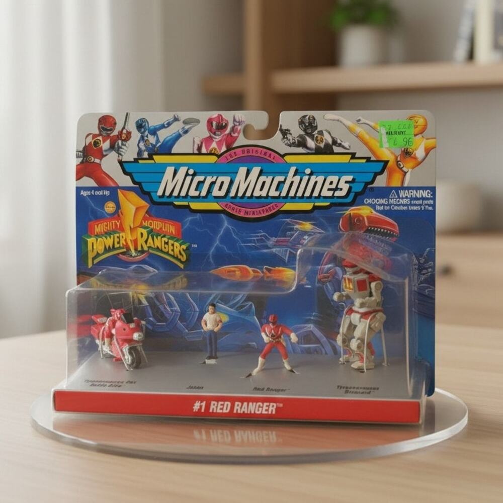 1994 Galoob Micro Machines MMPR #1 Red Ranger Set Sealed Power Rangers